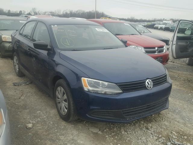 3VW2K7AJ5BM400538 - 2011 VOLKSWAGEN JETTA BASE BLUE photo 1