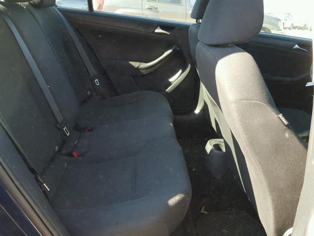 3VW2K7AJ5BM400538 - 2011 VOLKSWAGEN JETTA BASE ლურჯი ფოტო 6