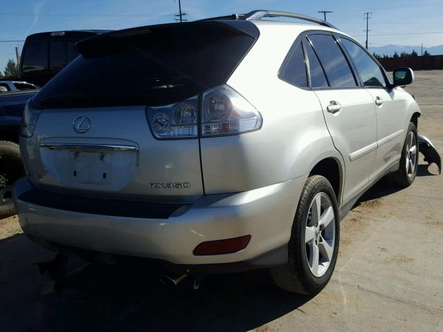 2T2GK31U77C002044 - 2007 LEXUS RX 350 SILVER photo 4