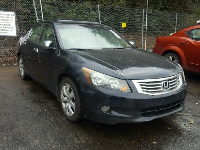 1HGCP36858A066199 - 2008 HONDA ACCORD EXL BLACK photo 1