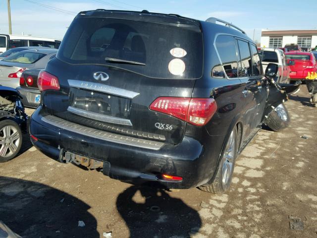 JN8AZ2NCXB9301824 - 2011 INFINITI QX56 BLACK photo 4