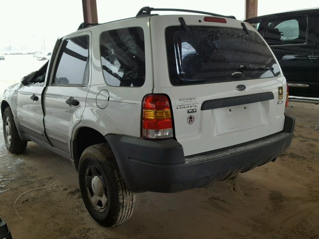 1FMYU01152KC92150 - 2002 FORD ESCAPE XLS WHITE photo 3