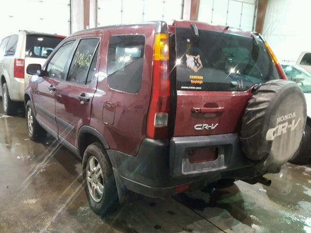 SHSRD78863U127140 - 2003 HONDA CR-V EX RED photo 3