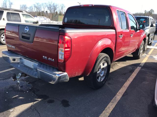 1N6AD07WX7C458170 - 2007 NISSAN FRONTIER C RED photo 4