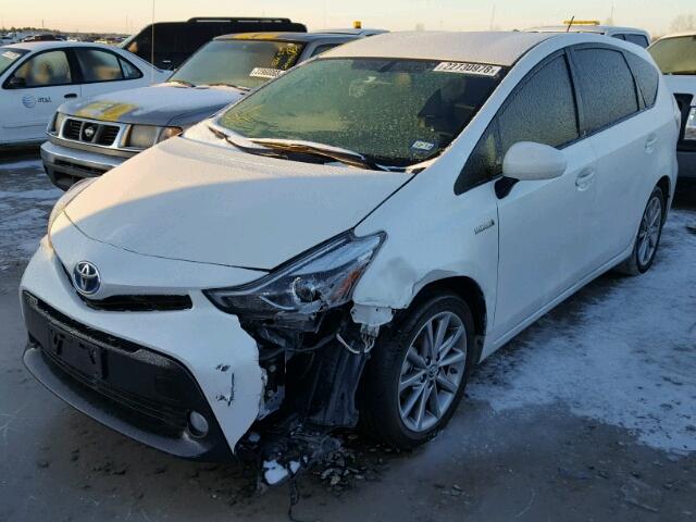 JTDZN3EU3FJ016766 - 2015 TOYOTA PRIUS V WHITE photo 2