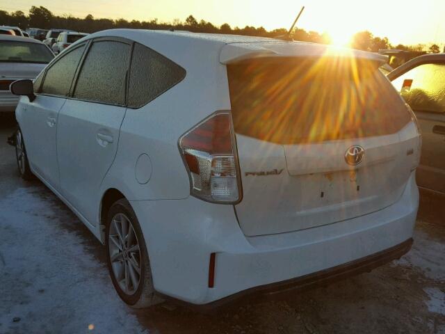 JTDZN3EU3FJ016766 - 2015 TOYOTA PRIUS V WHITE photo 3