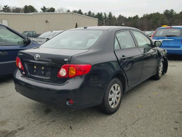 1NXBU4EE3AZ310352 - 2010 TOYOTA COROLLA BA BLACK photo 4