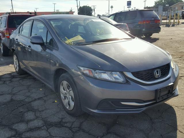 19XFB2F59DE290691 - 2013 HONDA CIVIC LX GRAY photo 1