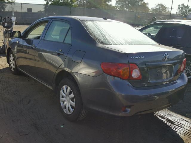 1NXBU4EEXAZ301776 - 2010 TOYOTA COROLLA BA CHARCOAL photo 3