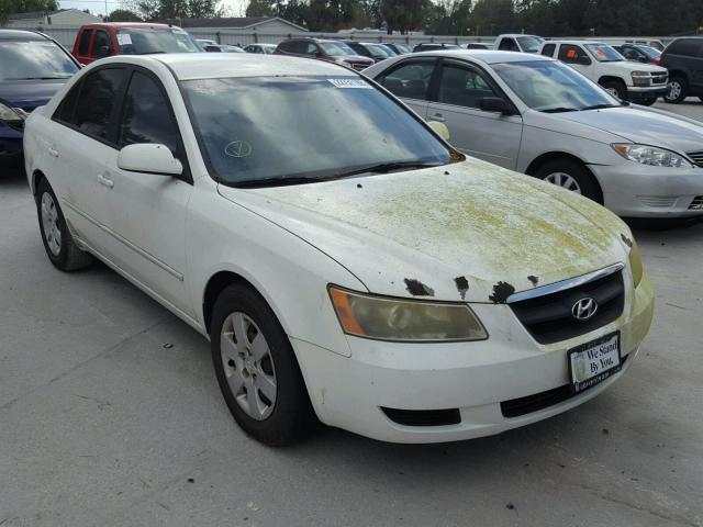 5NPET46C78H344574 - 2008 HYUNDAI SONATA GLS WHITE photo 1