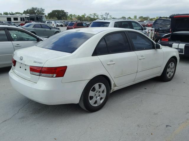 5NPET46C78H344574 - 2008 HYUNDAI SONATA GLS WHITE photo 9