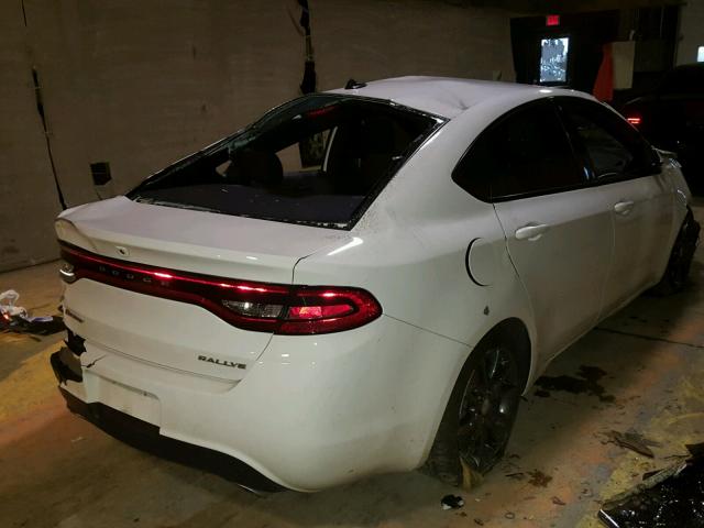 1C3CDFBB5FD316101 - 2015 DODGE DART SXT WHITE photo 4