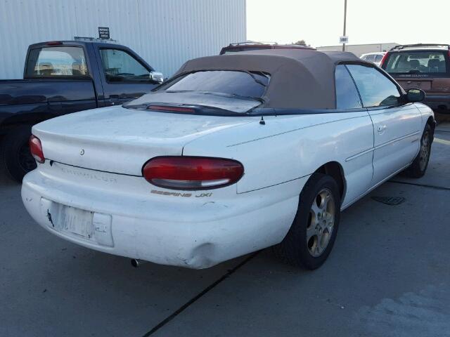 3C3EL55H4XT609733 - 1999 CHRYSLER SEBRING JX WHITE photo 4