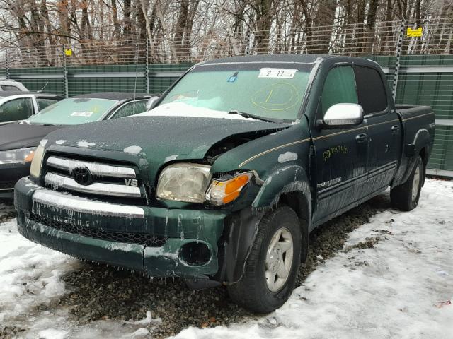 5TBDT44194S435503 - 2004 TOYOTA TUNDRA DOU GREEN photo 2