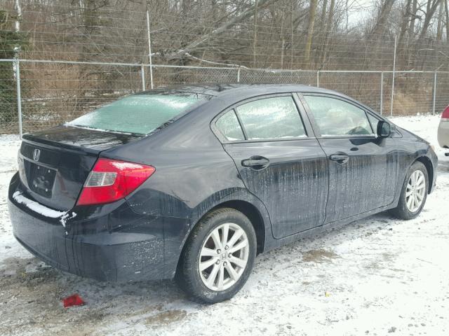 19XFB2F86CE032668 - 2012 HONDA CIVIC EX შავი ფოტო 4