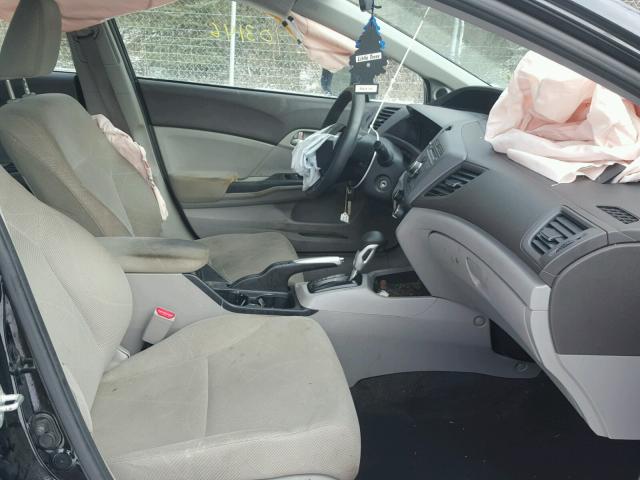 19XFB2F86CE032668 - 2012 HONDA CIVIC EX შავი ფოტო 5