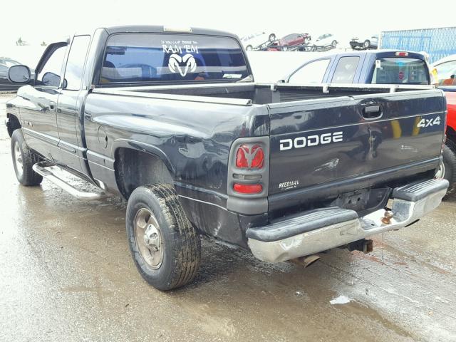 1B7HF13Y71J589634 - 2001 DODGE RAM 1500 BLACK photo 3