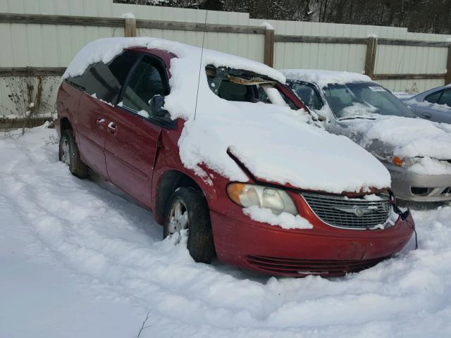 2C8GP74L22R500594 - 2002 CHRYSLER TOWN & COU RED photo 1