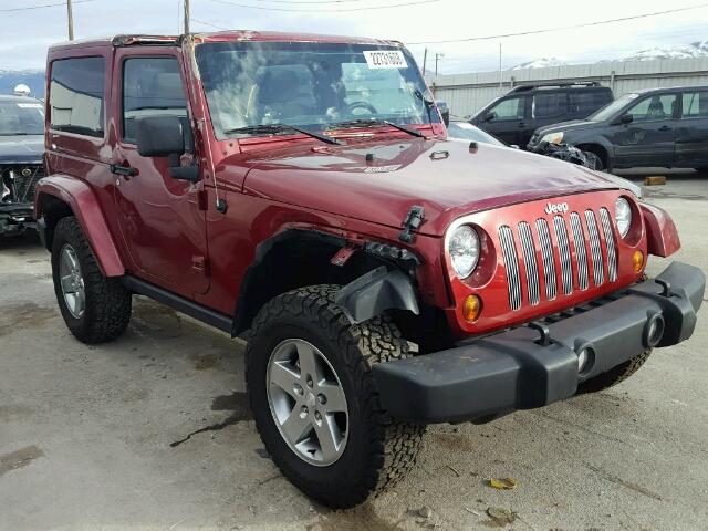 1C4HJWCG5CL165153 - 2012 JEEP WRANGLER R BURGUNDY photo 1