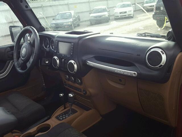 1C4HJWCG5CL165153 - 2012 JEEP WRANGLER R BURGUNDY photo 5