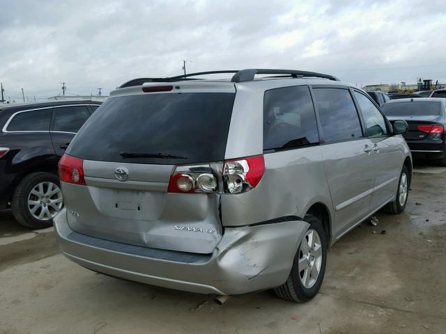 5TDZA23C86S582053 - 2006 TOYOTA SIENNA CE SILVER photo 4