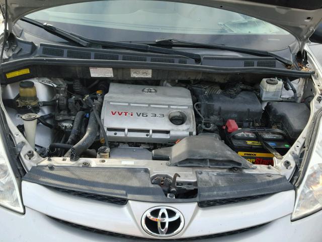 5TDZA23C86S582053 - 2006 TOYOTA SIENNA CE SILVER photo 7