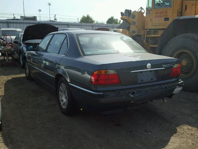 WBAGH8340YDP09999 - 2000 BMW 740 IL BLUE photo 3