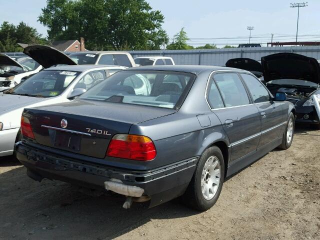 WBAGH8340YDP09999 - 2000 BMW 740 IL BLUE photo 4