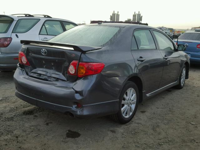 1NXBU4EE5AZ326035 - 2010 TOYOTA COROLLA BA GRAY photo 4