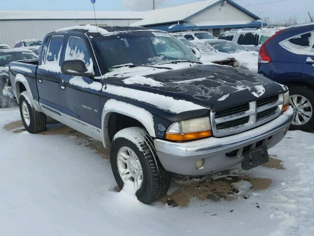 1B7GG2AN11S224190 - 2001 DODGE DAKOTA QUA BLACK photo 1