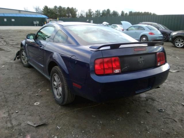 1ZVFT80NX65130226 - 2006 FORD MUSTANG BLUE photo 3