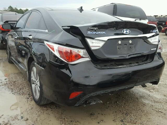 KMHEC4A4XFA136950 - 2015 HYUNDAI SONATA HYB BLACK photo 3