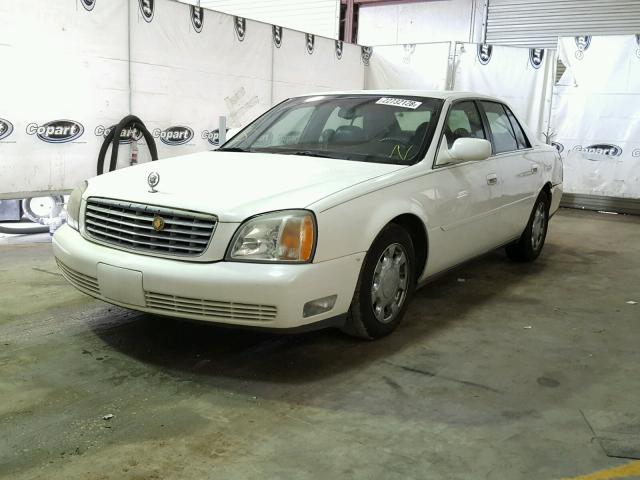 1G6KD54Y81U144225 - 2001 CADILLAC DEVILLE WHITE photo 2