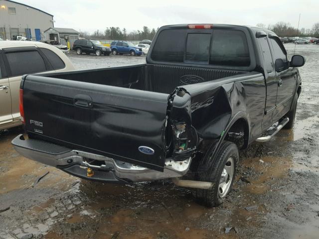 1FTRX18W32NB42916 - 2002 FORD F150 BLACK photo 4