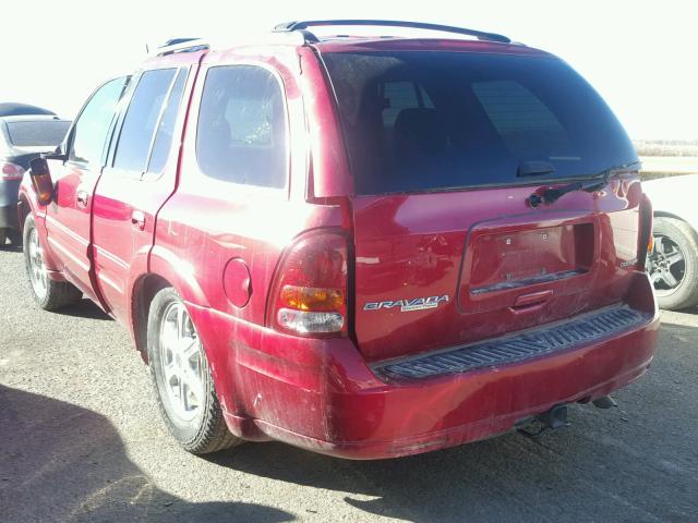 1GHDT13S942254631 - 2004 OLDSMOBILE BRAVADA MAROON photo 3