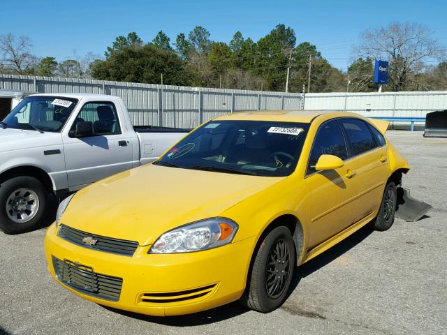 2G1WA5EK7A1233533 - 2010 CHEVROLET IMPALA LS YELLOW photo 2