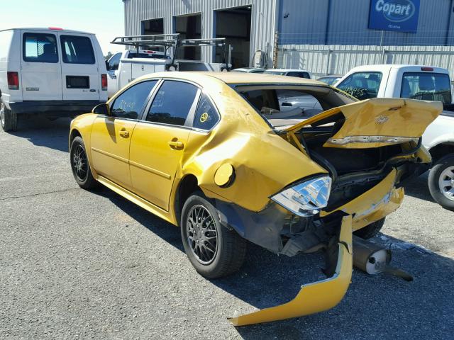 2G1WA5EK7A1233533 - 2010 CHEVROLET IMPALA LS YELLOW photo 3