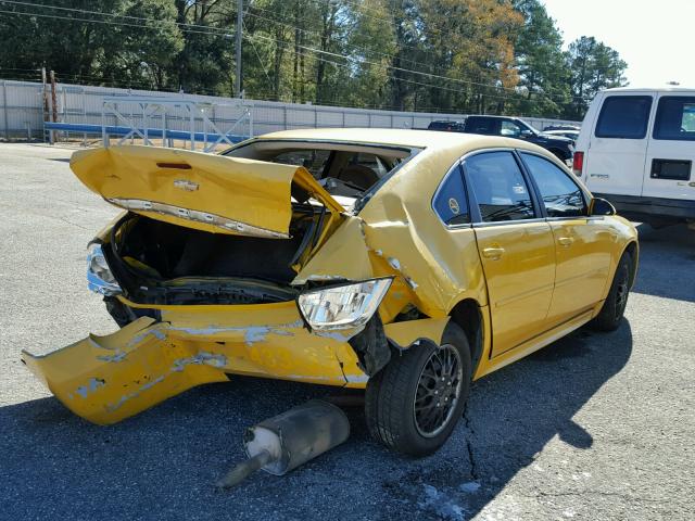 2G1WA5EK7A1233533 - 2010 CHEVROLET IMPALA LS YELLOW photo 4