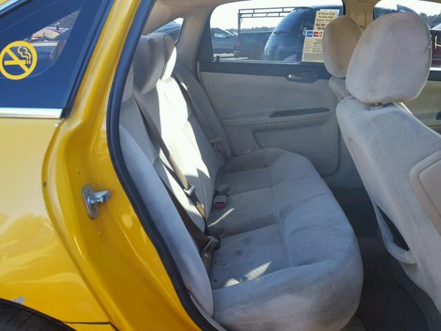 2G1WA5EK7A1233533 - 2010 CHEVROLET IMPALA LS YELLOW photo 6