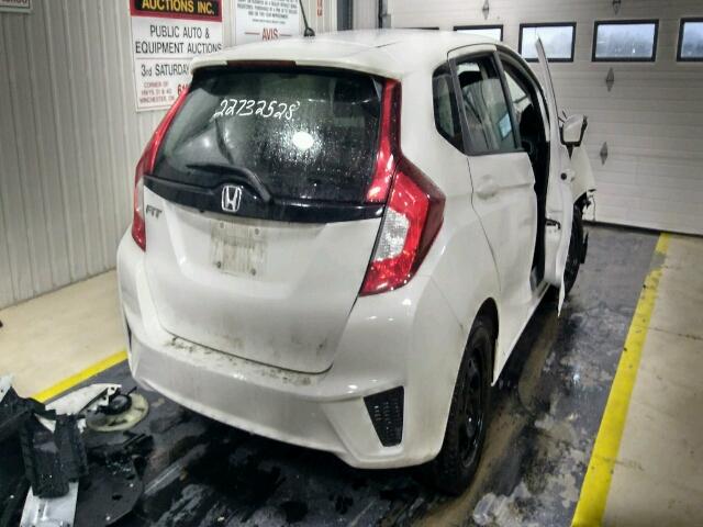 3HGGK5H58GM102564 - 2016 HONDA FIT LX WHITE photo 4