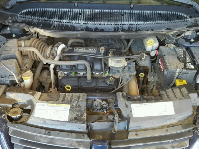 1D4GP45R65B141453 - 2005 DODGE CARAVAN SX BLUE photo 7