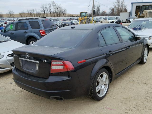 19UUA66288A023916 - 2008 ACURA TL BLACK photo 4