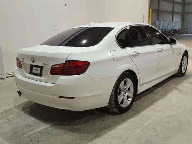 WBAXH5C54DD108791 - 2013 BMW 528 XI WHITE photo 4