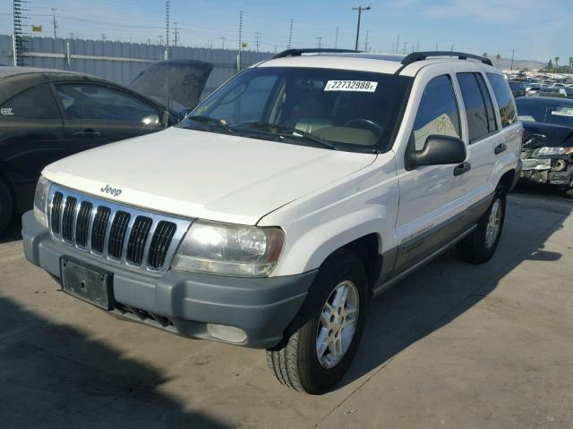 1J4GX48N92C257378 - 2002 JEEP GRAND CHER WHITE photo 2