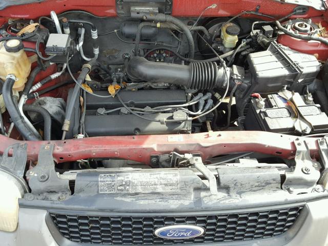 1FMYU01B11KA00971 - 2001 FORD ESCAPE XLS RED photo 7