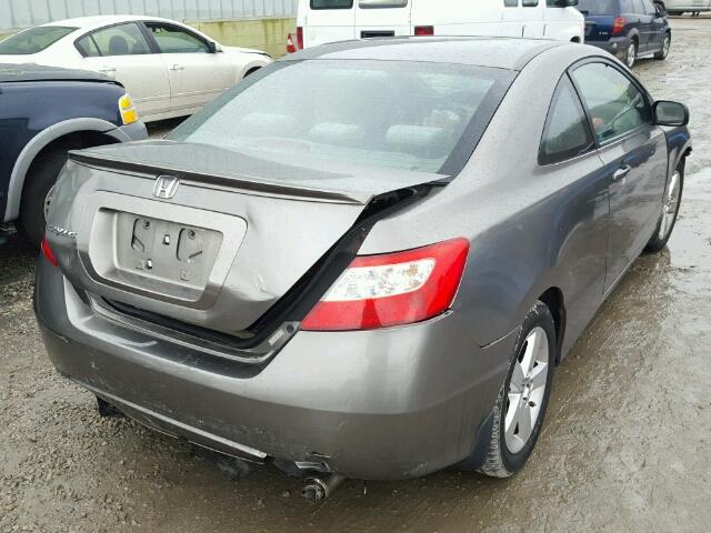 2HGFG12828H580875 - 2008 HONDA CIVIC EX GRAY photo 4