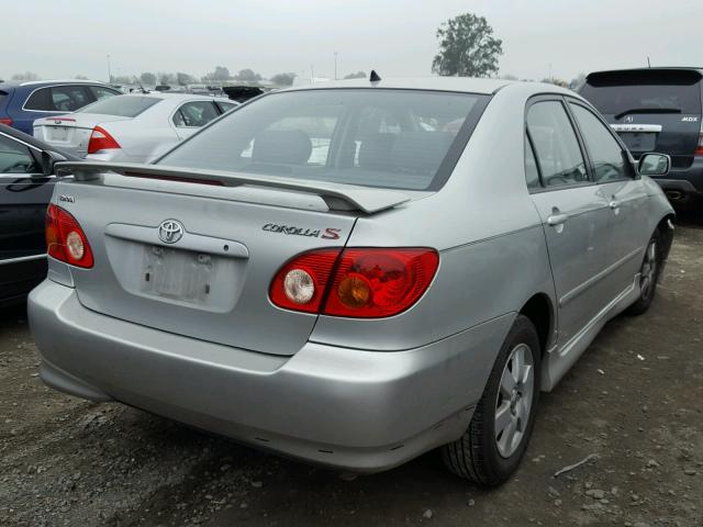 1NXBR32E34Z251453 - 2004 TOYOTA COROLLA SE SILVER photo 4