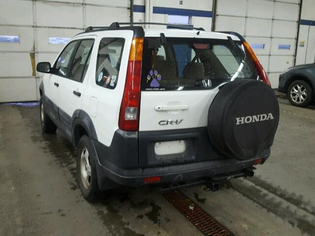 JHLRD78452C066625 - 2002 HONDA CR-V LX WHITE photo 3