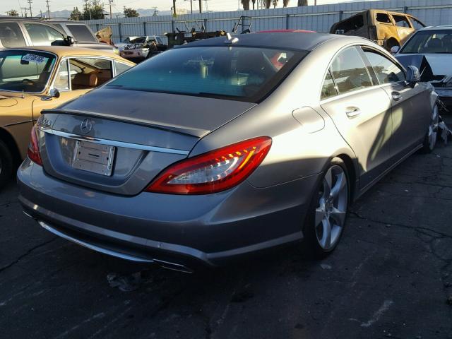 WDDLJ7DB0EA108110 - 2014 MERCEDES-BENZ CLS 550 GRAY photo 4