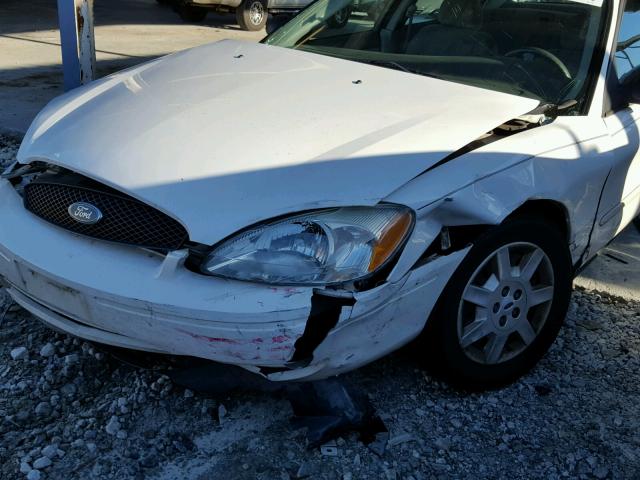 1FAFP53U56A162085 - 2006 FORD TAURUS SE WHITE photo 9